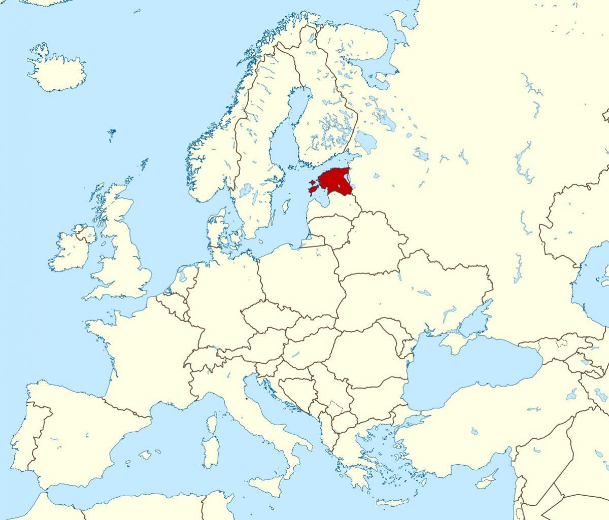 Estland Lage auf Weltkarte
