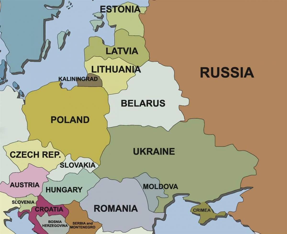 Karte anzeigen Estland umliegenden Ländern