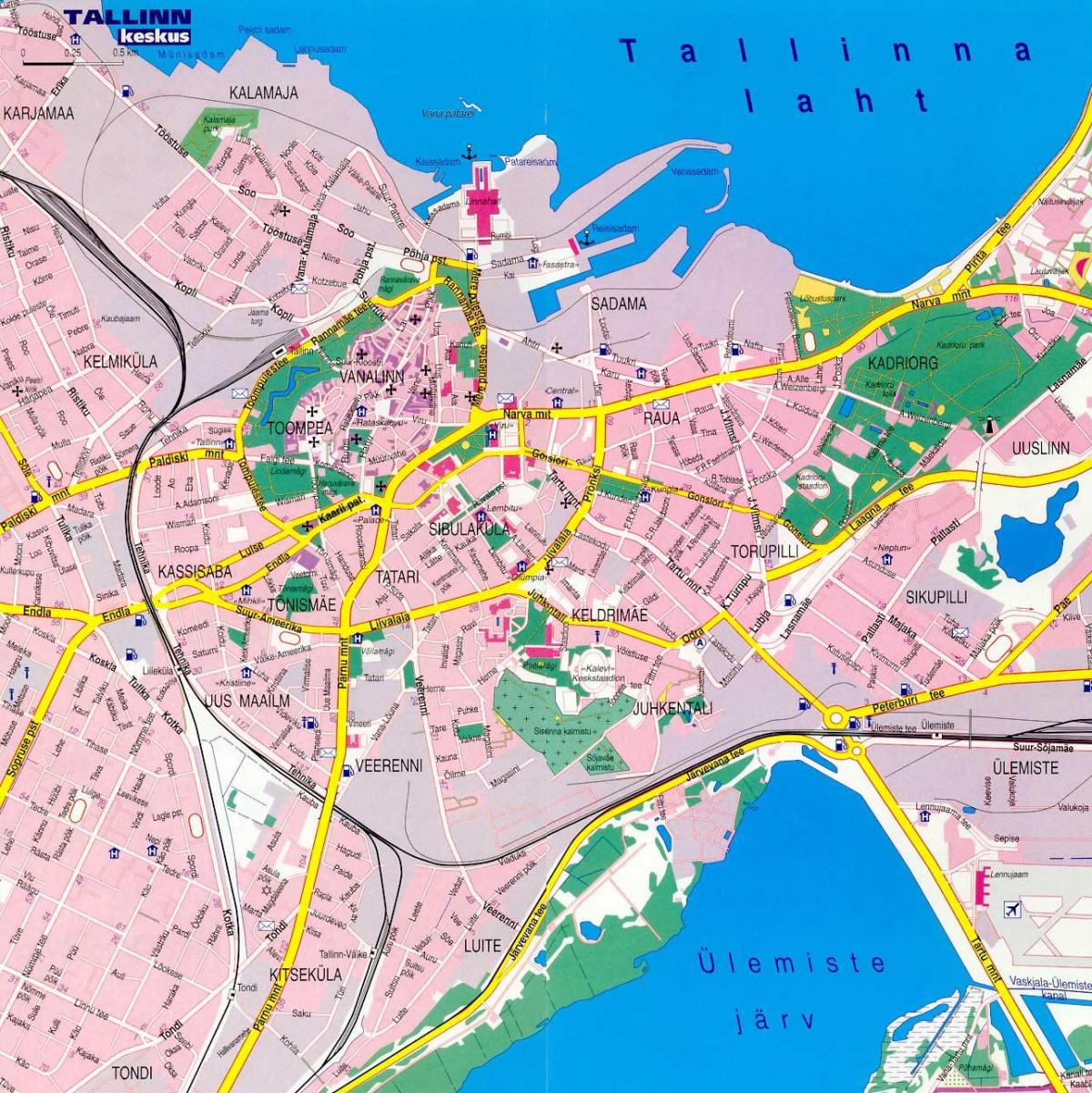 Karte von tallinn, Estland 